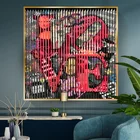 Современный абстрактный граффити, постер с надписью LOVE, Картина на холсте, настенные художественные принты, Акварельные картины для украшения гостиной