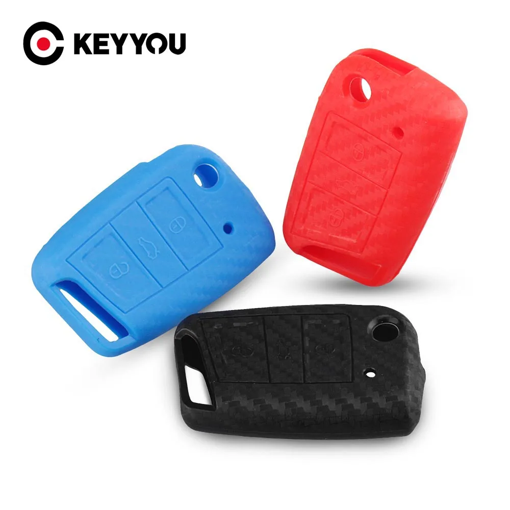

Защитный чехол для ключей из углеродного волокна для VW key Polo 2016, Golf 7, MK7, Skoda A7, 10 шт.