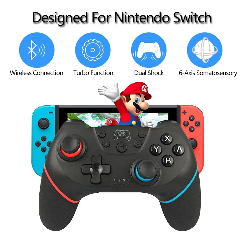 

Wireless Gamepad Switch Bluetooth Controller Dualshock Game Handle Joystick For Phone PC Control Gamepad USB Controller Swicth