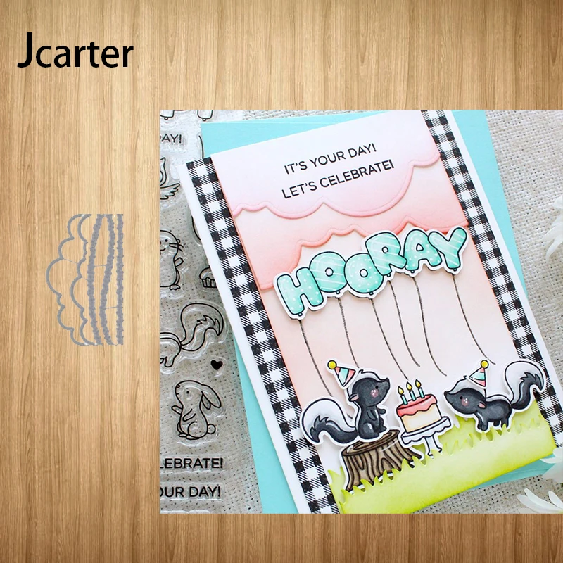 Новый дизайн металлические Вырубные штампы трафарет для газона облака травы