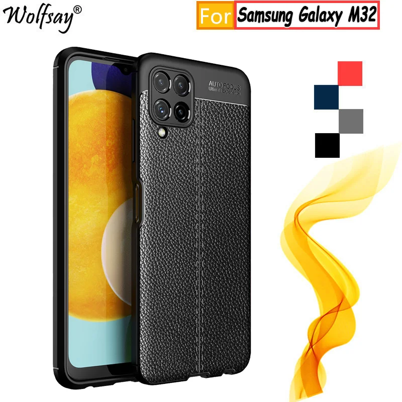 

Чехол для Samsung Galaxy M32, резиновые корпуса для Samsung M32, бампер, силиконовая задняя крышка для Samsung M32, чехол 6,4 дюйма