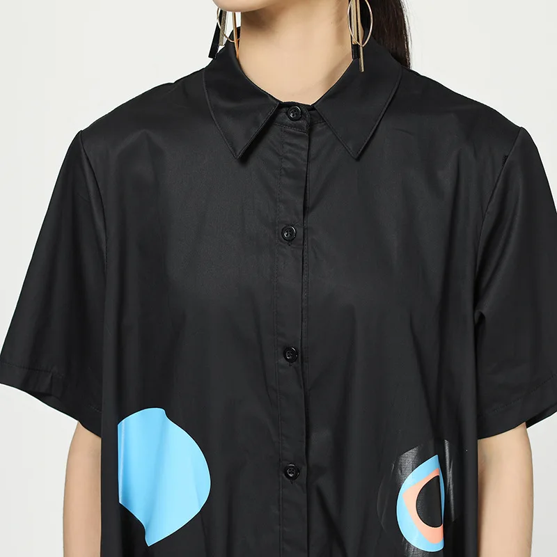 Женское асимметричное платье XITAO однобортное нестандартного размера плюс с