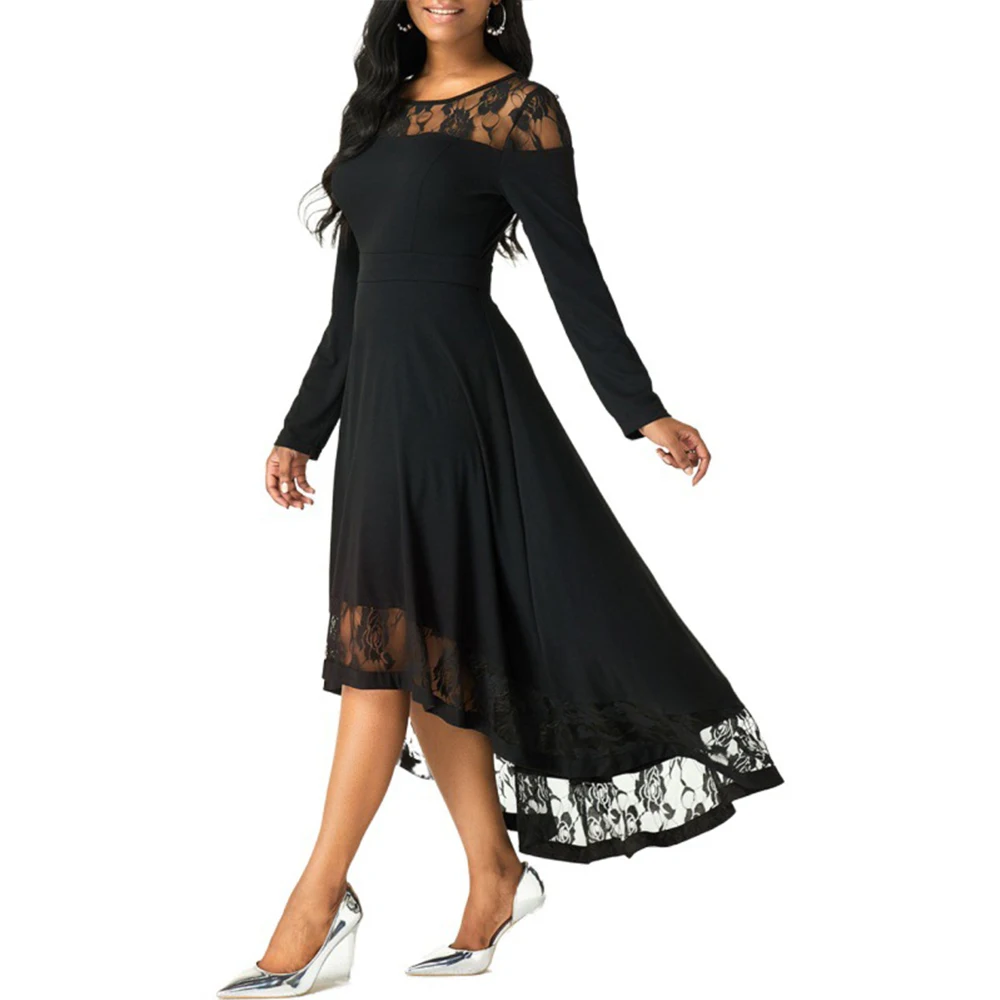 Женское кружевное бальное платье повседневное элегантное облегающее длинное