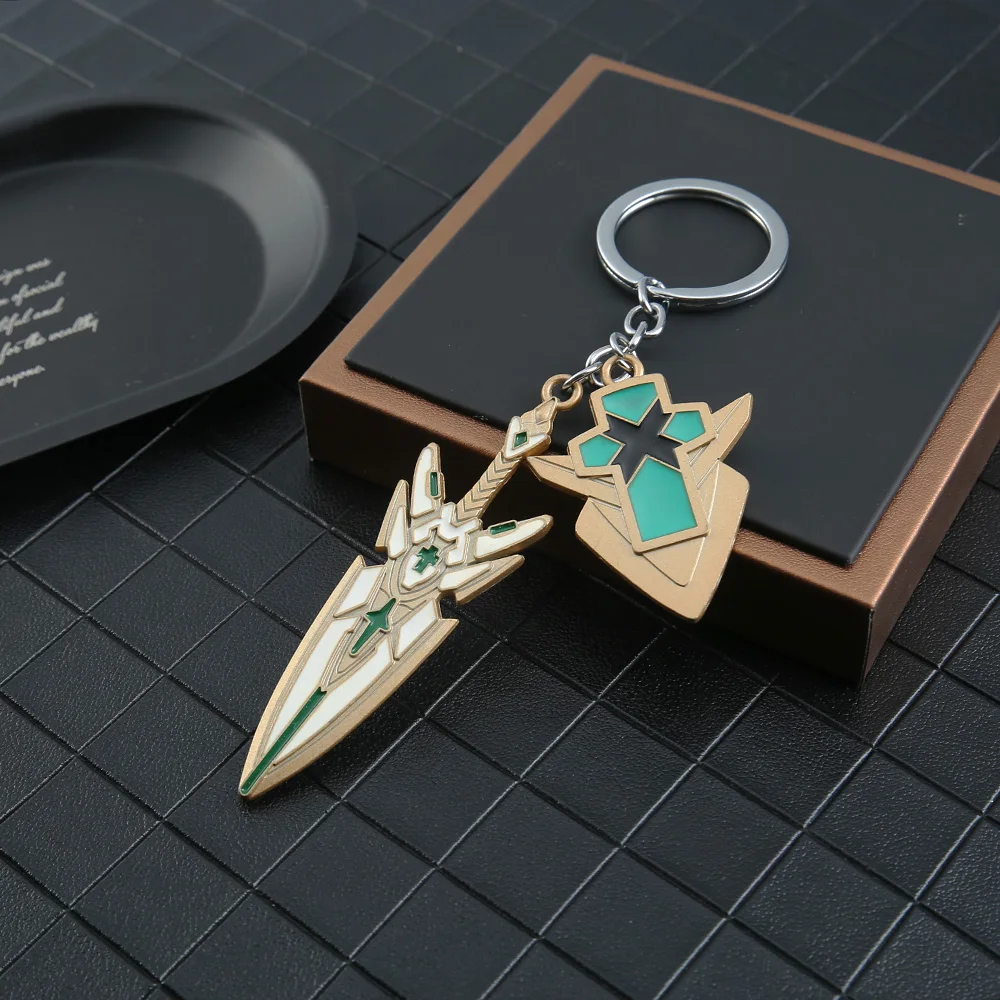 Брелок для ключей Xenoblade Классический брелок с красным металлическим корпусом