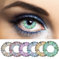 jewelens colored contact lenses color lens for eyes coloured cosmetic eyecontact soft four leaf clover series