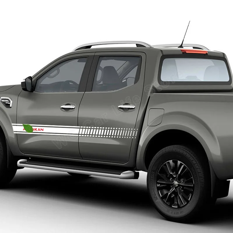 

2 Pcs Car Racing Sports Long Stripe Sticker for Renault Alaskan Car Styling DIY Sticker Auto Sport Styling Decals