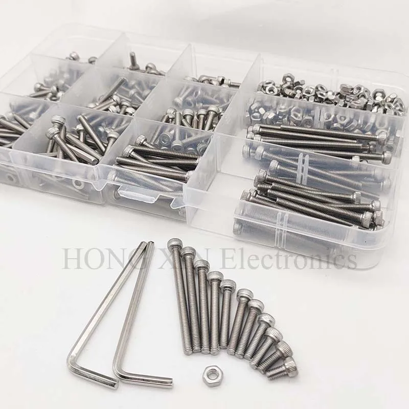 440 шт. шестигранные болты M3 (3 мм) 304 A2 из нержавеющей стали|head cap screw|allen boltbolts hex |