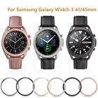 Металлическое кольцо для Samsung Galaxy Watch 3 41 мм3 45 мм, защитное кольцо, клейкий чехол-бампер для Galaxy Watch 3, аксессуары из ТПУ
