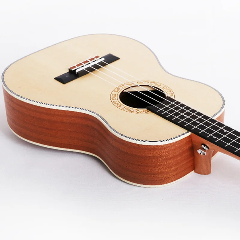 Укулеле 30 дюймов ель мини-электрическая баритон акустические гитары 4 струны для