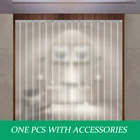 Пластиковые занавески из ПВХ, простые в установке, подвесные направляющие, матовый комплект, полосная занавеска из ПВХ для кондиционера, склада, морозильной камеры