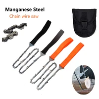 outdoor portable hand drawn wire saw field mountaineering life saving chain saw tool multi function saw chain pocket chain saw