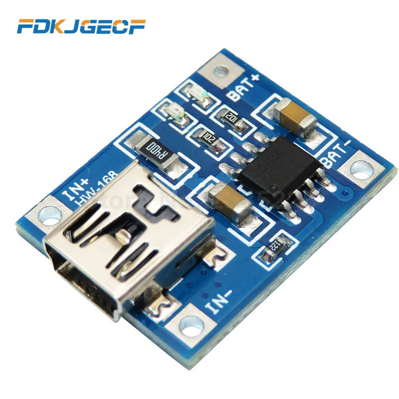 TP4506 модуль зарядного устройства литиевой батареи MINI USB 5V 1A TP4056 зарядная плата с защитой и двумя функциями 1A TC4056