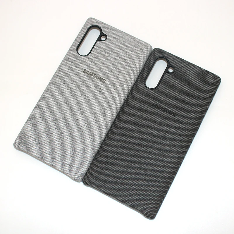 Samsung Note 10 Plus тканевый задний Чехол ультратонкая кожа холст защитный чехол для Galaxy