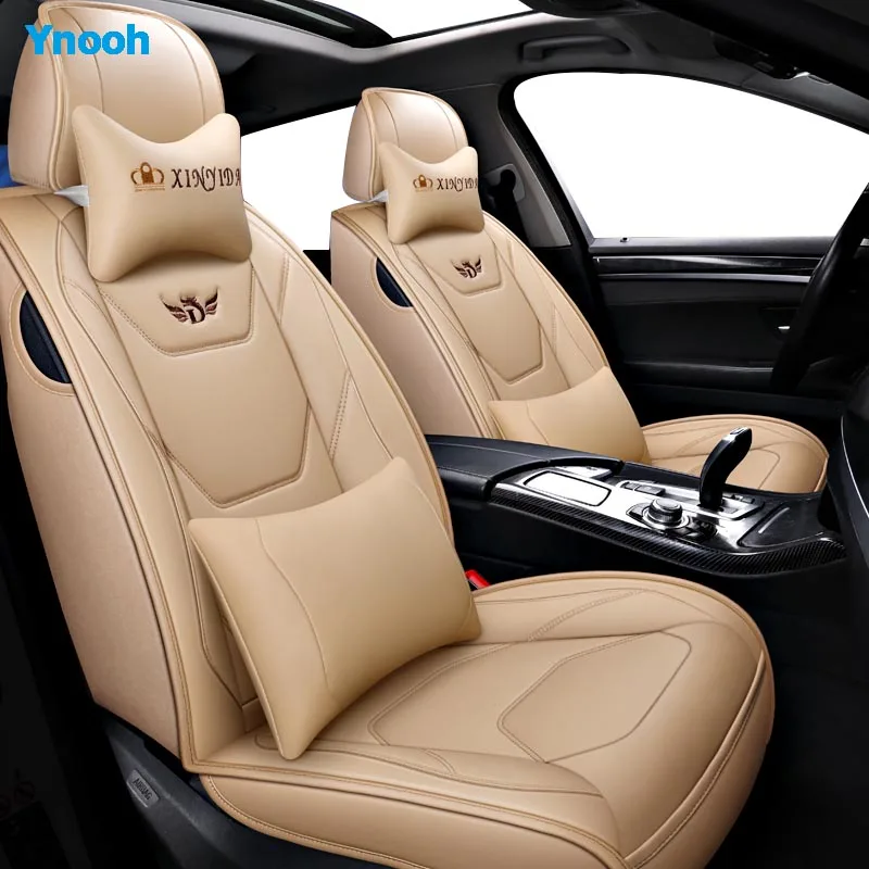 Коричневый Ynooh автомобильные чехлы для сидений hyundai getz accent 2008 santa fe tucson elantra creta veloster grand i10 ioniq i10 автомобильный протектор - Название цвета: Коричневый