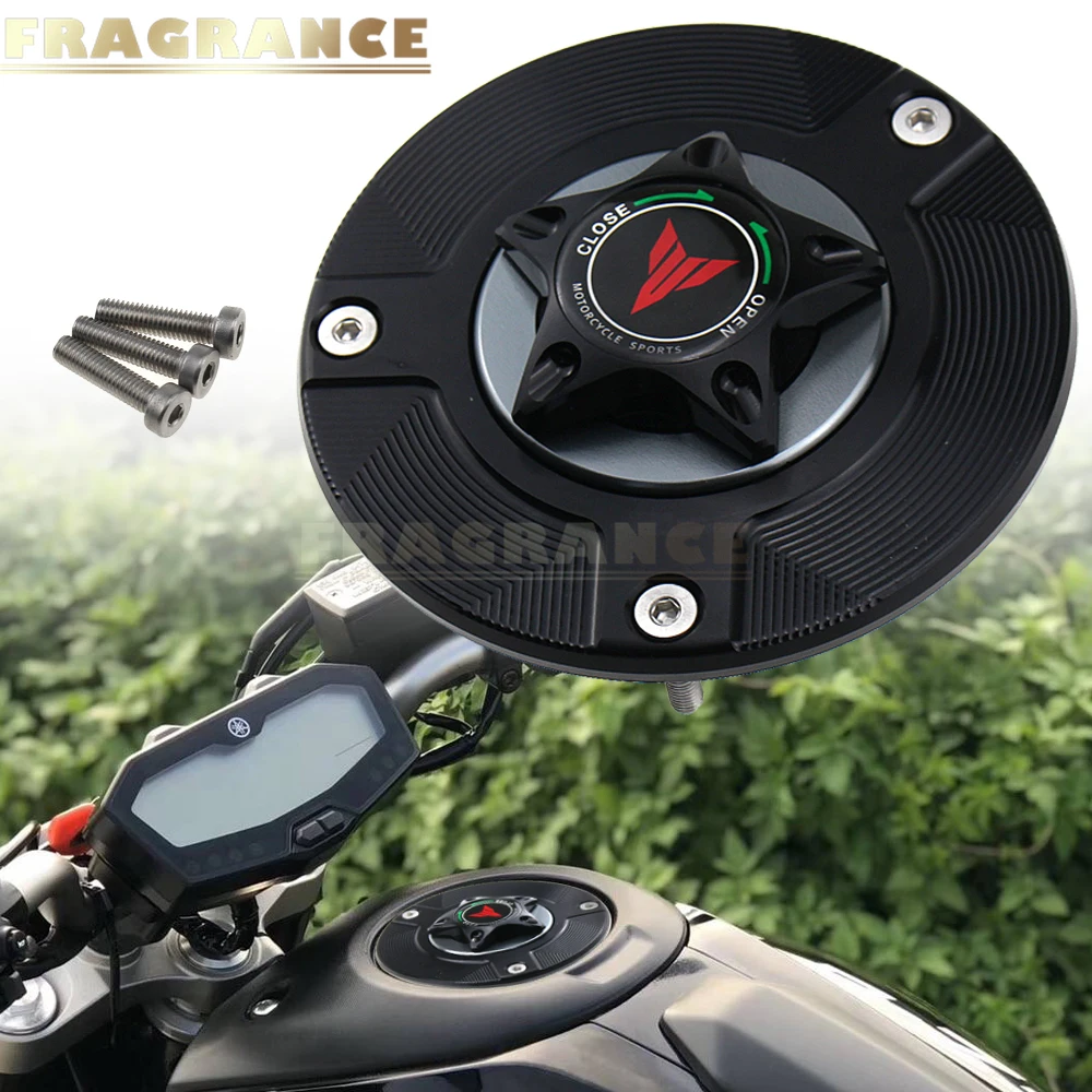 

LOGO MT Motorcycle Accessories Gas Fuel Tank Cap Cover CNC Aluminum for YAMAHA MT-07 MT-09 MT-10 MT-25 MT-01 MT-03 MT-125
