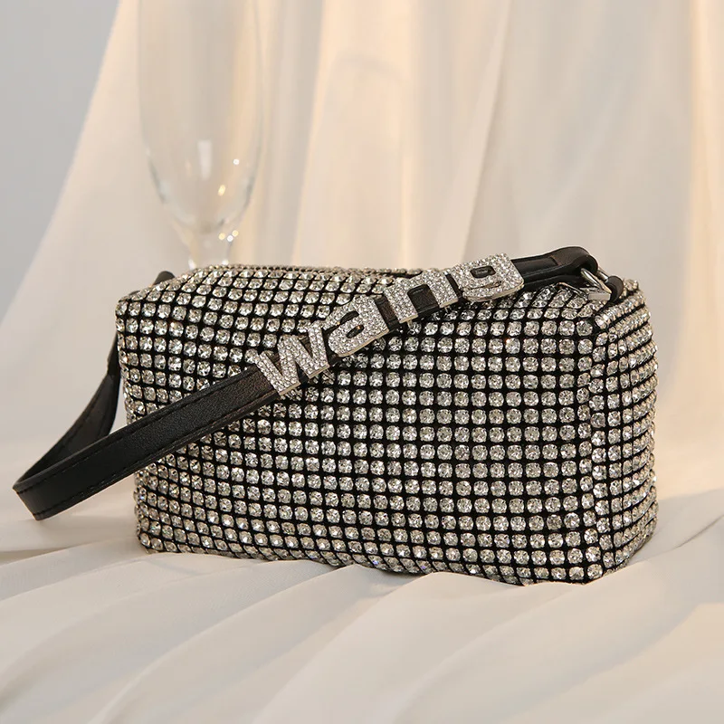 

Женские сумки 2022, новые роскошные дизайнерские брендовые сумки из спилковой кожи с бриллиантами на одно плечо, кошельки для свиданий Sac Luxe Cc
