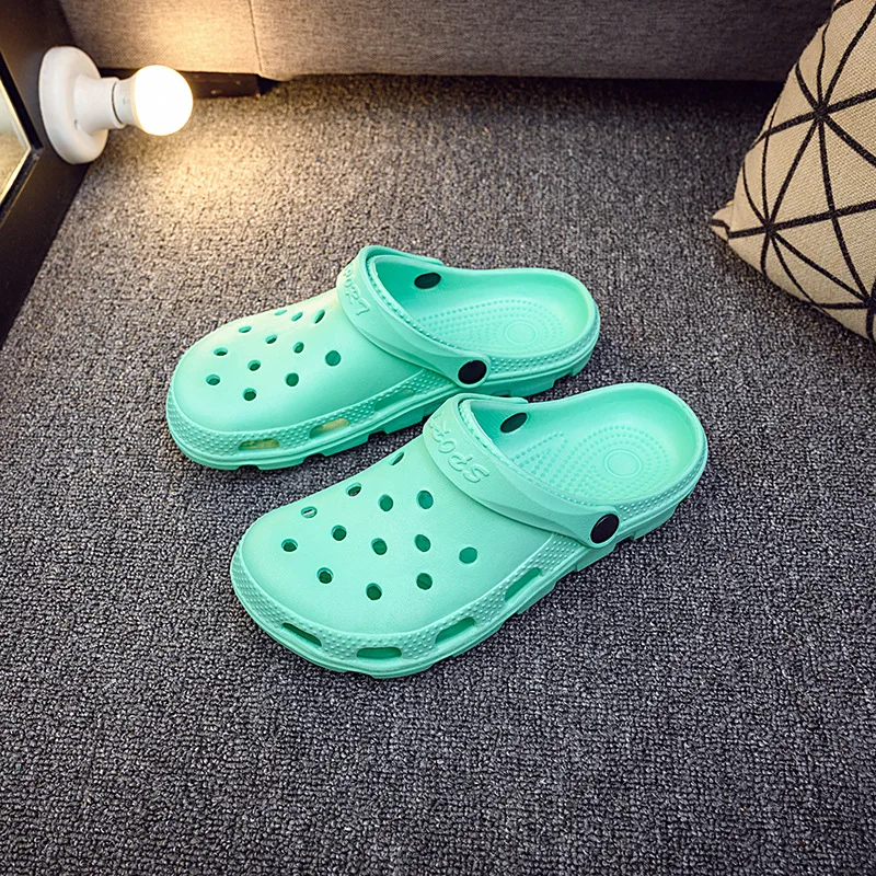 

2020 Women Sandals Casual Summer Beach Comfortable Pink Outdoor Slides Slip on Hole Loafers Garden Sandals Women Sandalias Mujer