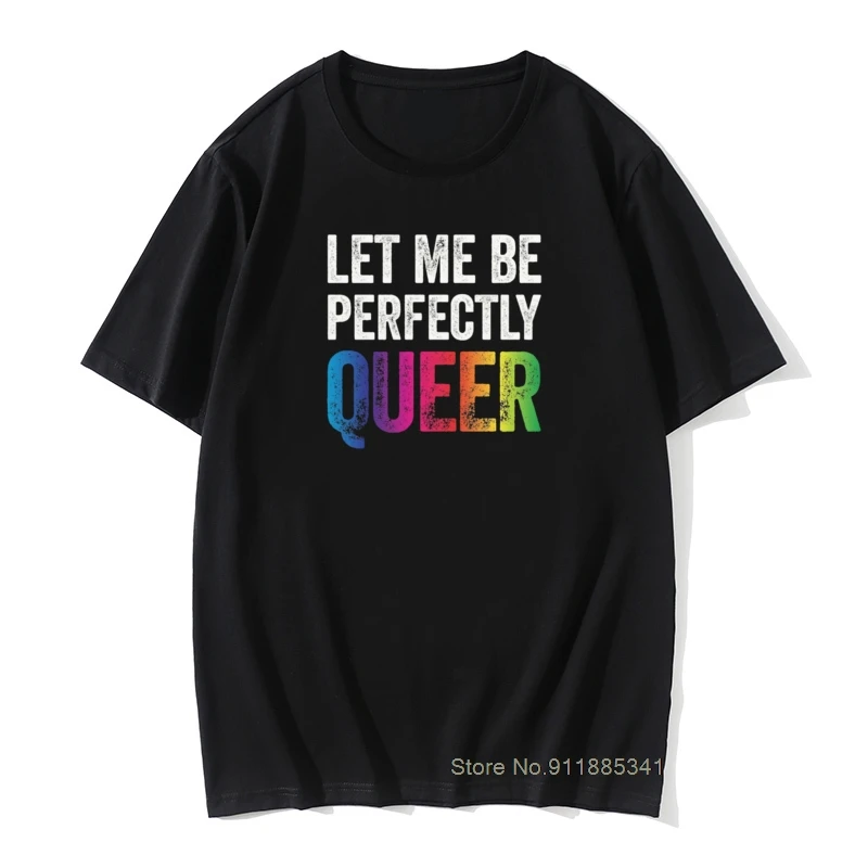 

Футболка мужская с надписью «Let Me Be perfect Queer»