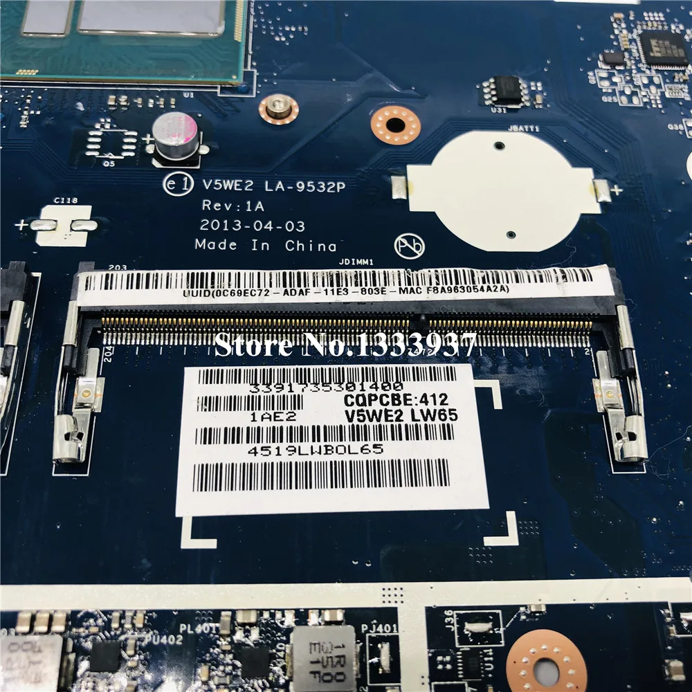 Для Acer E1-572G E1-572 E1-532 E1-532G материнская плата V5WE2 LA-9532P Материнская ноутбука SR170 I5-4200U |