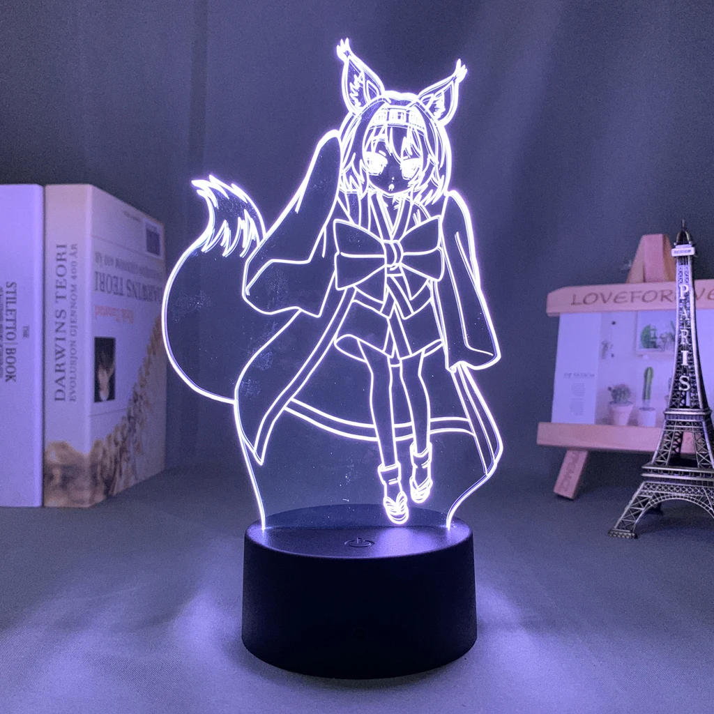 Светодиодный ночник с аниме No Game Life Izuna Hatsuse для спальни декоративный светильник