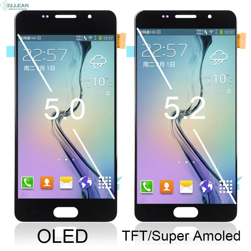 Дигитайзер в сборе для Samsung Galaxy A510 A5 2016 A510F A510M|Экраны мобильных телефонов| |