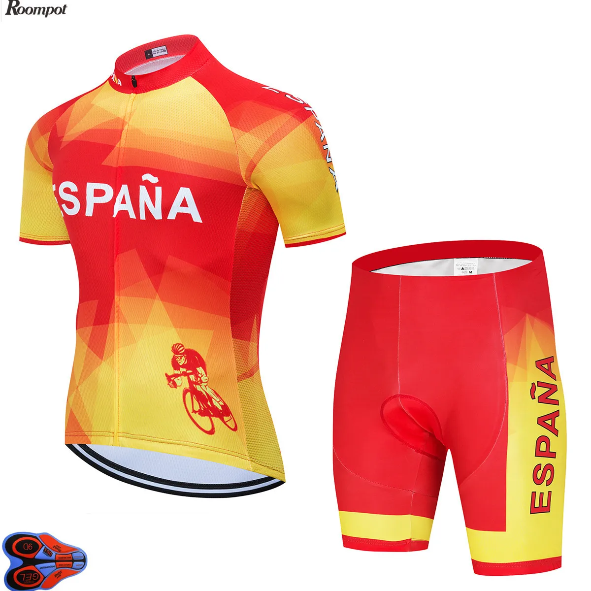 2020 сборная Испании трикотажный комплект для велоспорта MTB дорожный велосипед