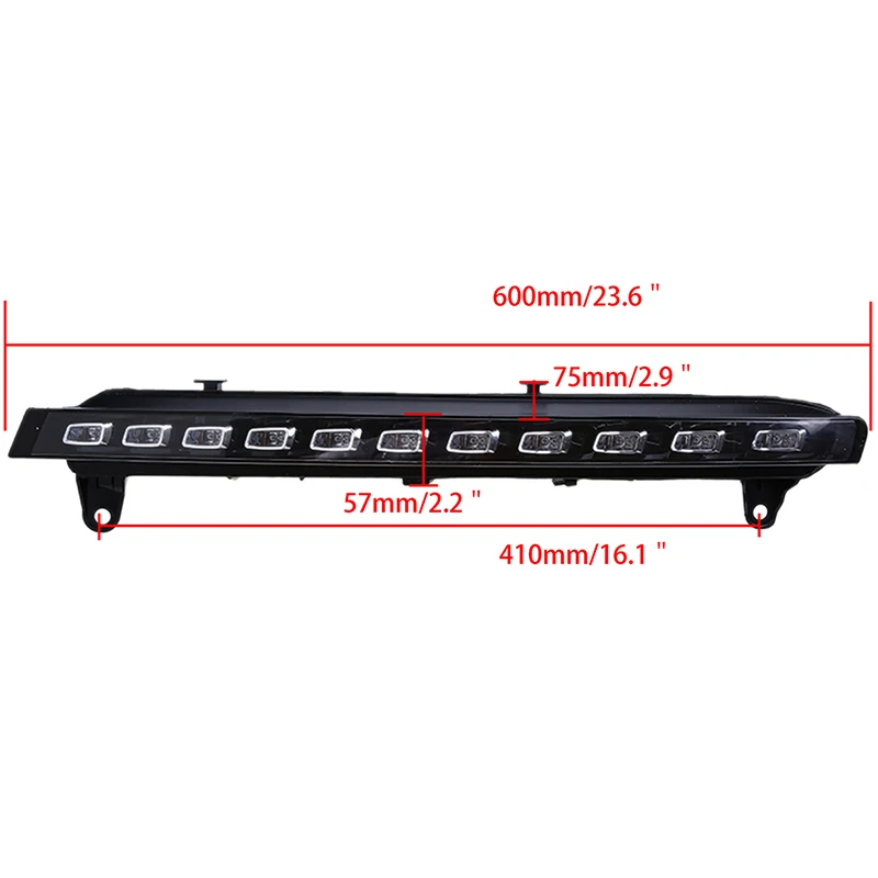 Светодиодные водонепроницаемые дневные ходовые огни POSSBAY белого и желтого цвета