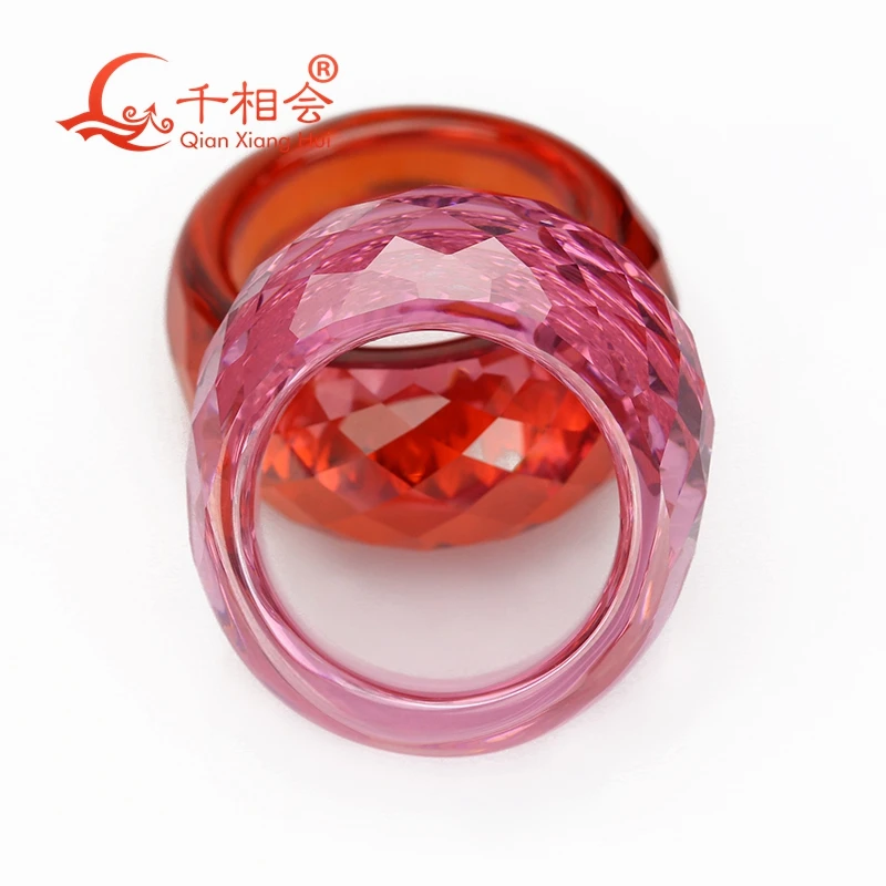 Однократное формирование розового и красного цвета 18 4 мм кубического циркония