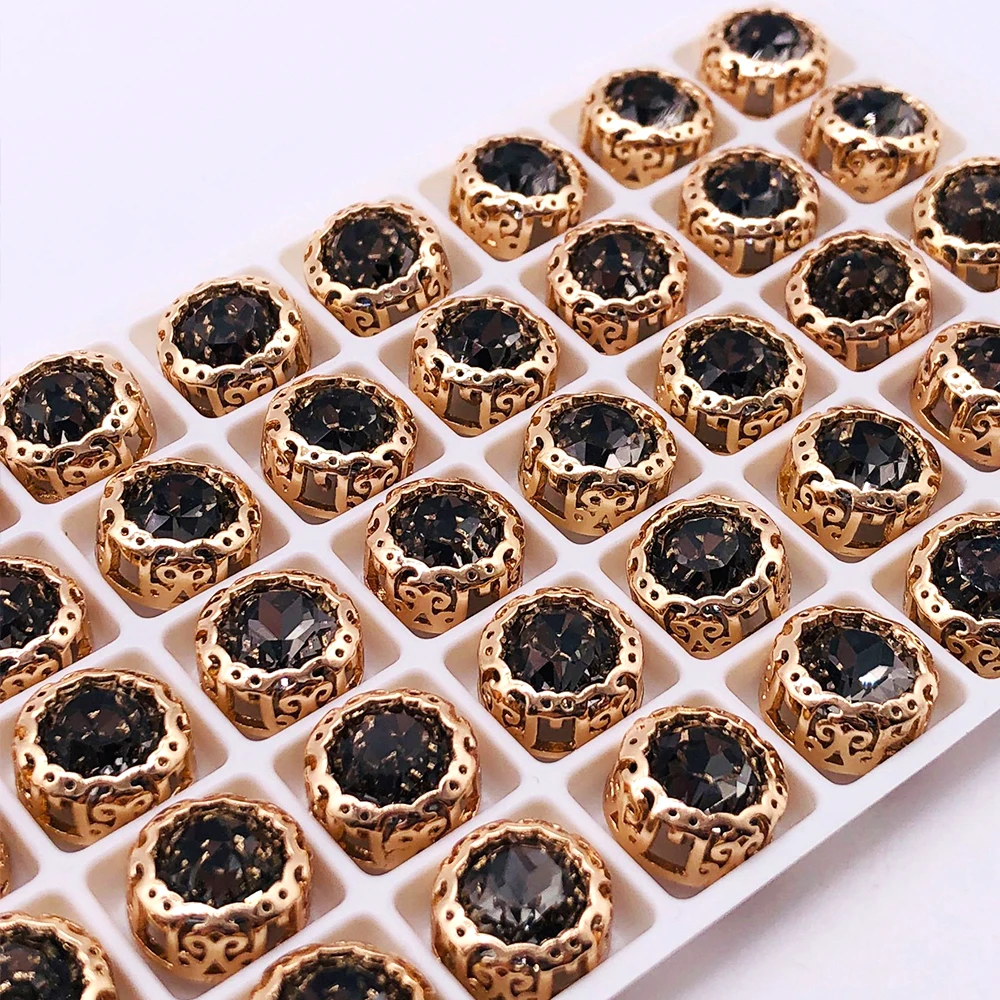 DIY принадлежности и набор тканей драгоценные камни Золотое гнездо коготь основа