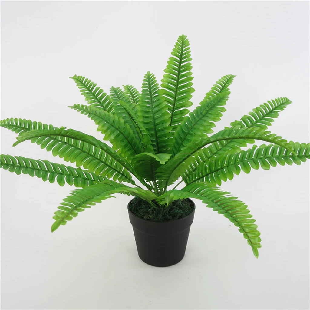 Искусственный длинный ствол Fern Leaf 58 см 1 ветка высокая искусственная зелень