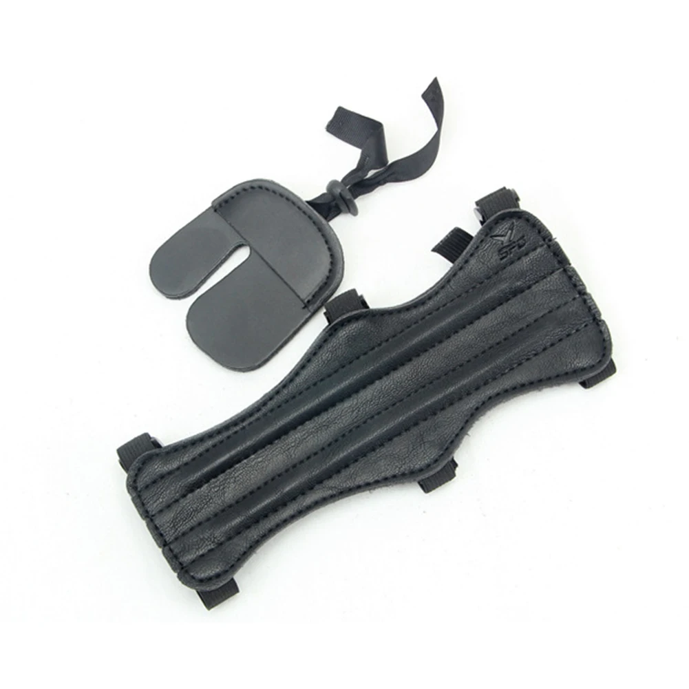 Linkboy стрельба из лука протектор Шестерни набор кожаный ремешок для руки наручей