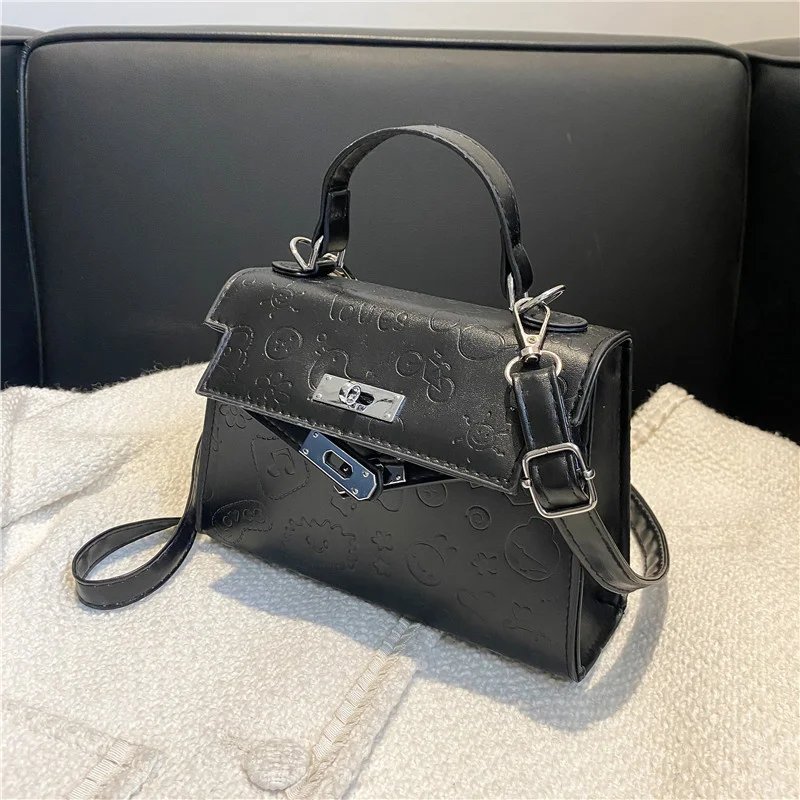 

Женская сумка, новая сумка, французская сумка-мессенджер через плечо, женская сумка с тиснением, вместительная сумка