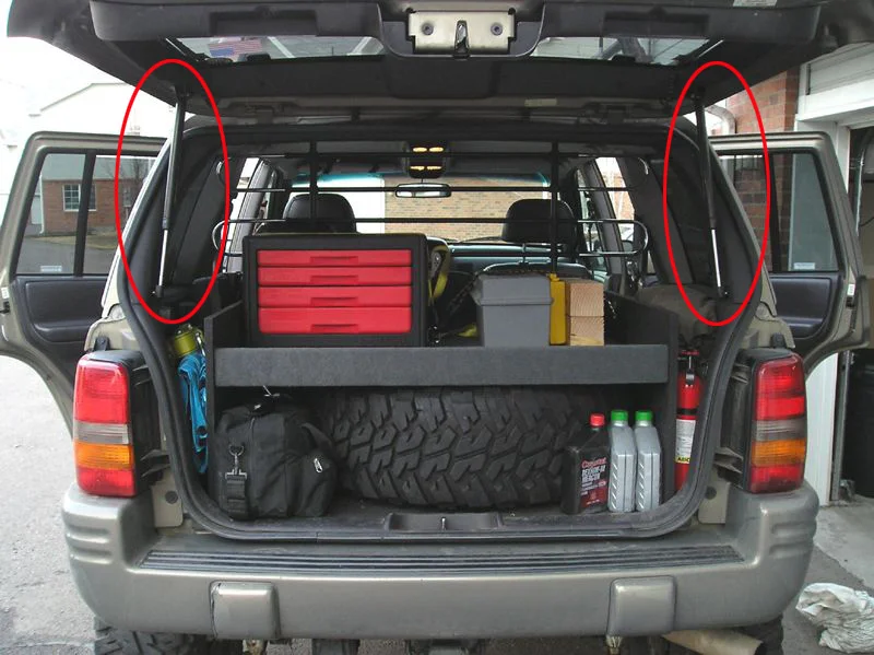 2 шт авто багажника Люк Boot Lift поддерживает ударные газовые стойки для Jeep Cherokee Sport Utility 1984-1994 607 мм демпфер