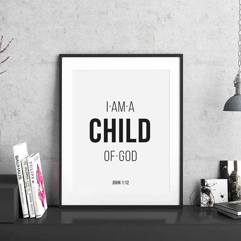 Настенная картина плакат на холсте Модульная простые линии английские слова