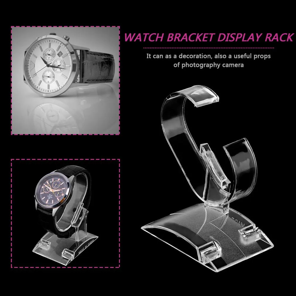 Прозрачная подставка для часов витринная стойка инструмент Прозрачные Наручные