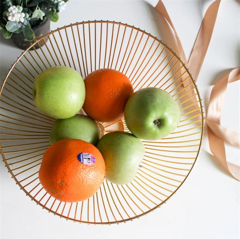 Скандинавский шикарный металлический стол корзина для хранения Европейский