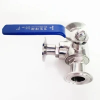 fit 76mm pipe od x 3 tri clamp sanitary t port ball valve sus 304 stainless beer brewing home