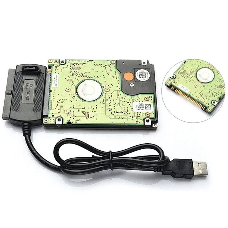 SATA/PATA/IDE привод к USB 2.0 адаптер кабель для 2,5/3,5 дюймового жесткого диска, горячего подключения.