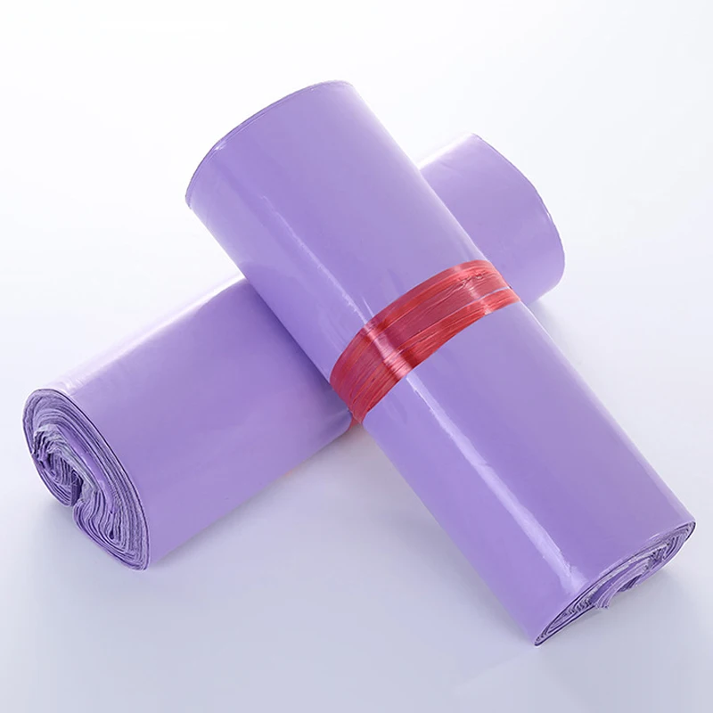 Ceny 100 Sztuk Fioletowy Kurier Worek Do Wysyłki Opakowanie Poli Pakiet Plastikowe Samoprzylepne Mailing Ekspresowa Torba Koperta Pocztowa Etui Mailing