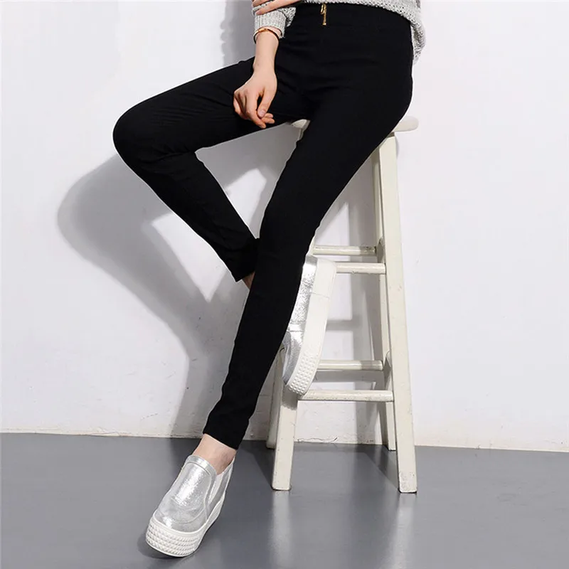 Женские облегающие леггинсы на молнии с высокой талией и эффектом пуш ап