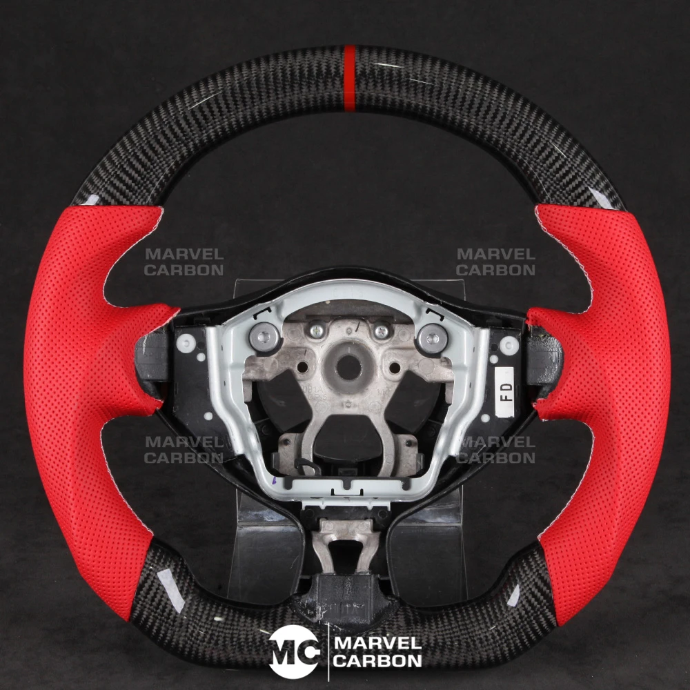 

100% Настоящее углеродное волокно рулевое колесо, совместимое с NISSAN 370Z
