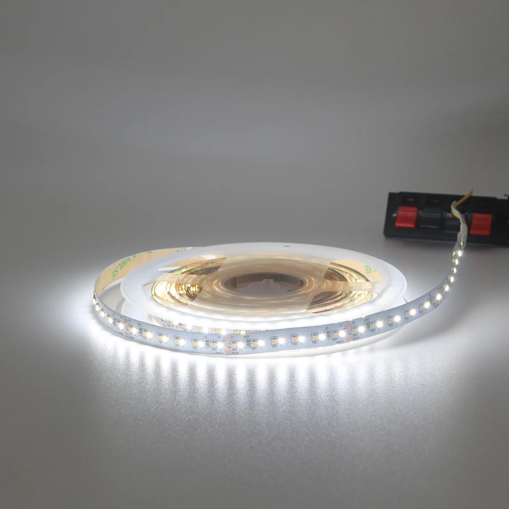 5/10 м CCT двойной белый DC24V CRI90 10 мм PCB 240Led s/m 19 2 W 2216 SMD гибкая светодиодная лента 7-10 лм