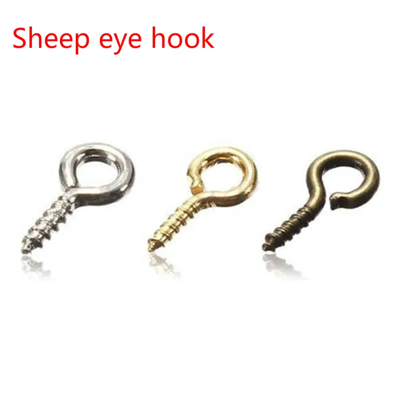 

200pcs 8x4mm Small Tiny Mini Eye Pins Eyepins Hooks Eyelets Screw Threaded Gold Clasps Hooks Jewelry Findings For Making DIY