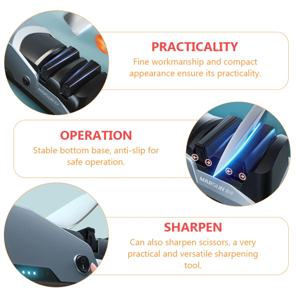 

Knives Sharpener Household Restaurant Kitchen Knives Scissors Sharpener Machine