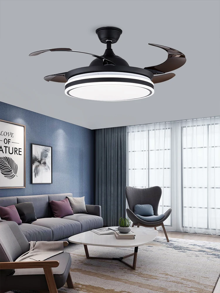 Новый высококачественный современный Невидимый вентилятор лампа с акриловым