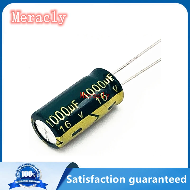 

100 шт. 16 в 1000 мкФ 16 В 1000 мкФ 1000 UF16 в 1000 мкФ 16 в 1000 мкФ 8x16 мм лучшее качество