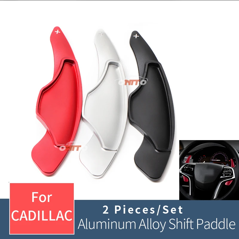 

2pcs for ATS ATS-L 2014-2017 CT6 40T 28T 2016-2019 Car Steering Wheel Shift Paddle Shifter Extension car styling
