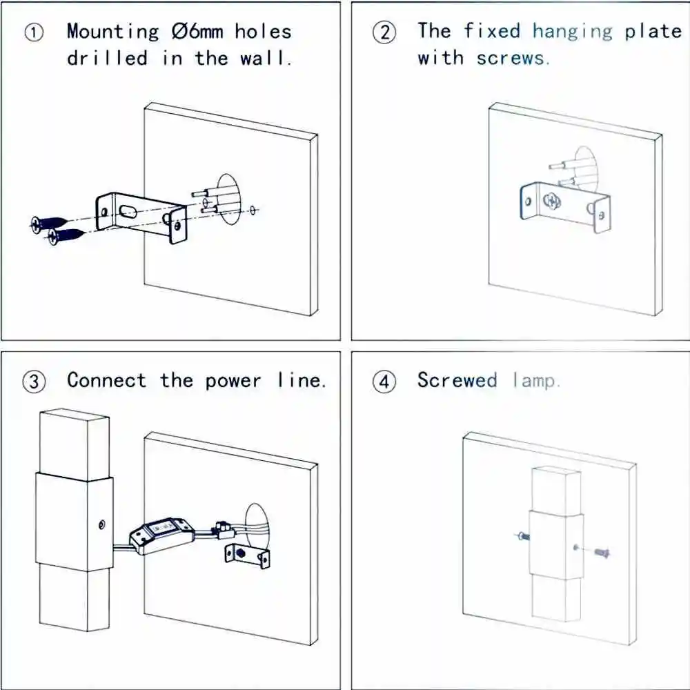 Внутренний светодиодный настенный светильник прозрачная акриловая лампа с