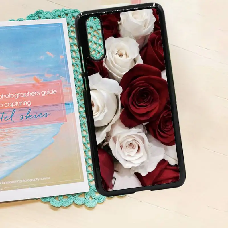 

Rose romantic Red flower Phone Case PC for iPhone 11 12 pro XS MAX 8 7 6 6S Plus X 5S SE 2020 XR