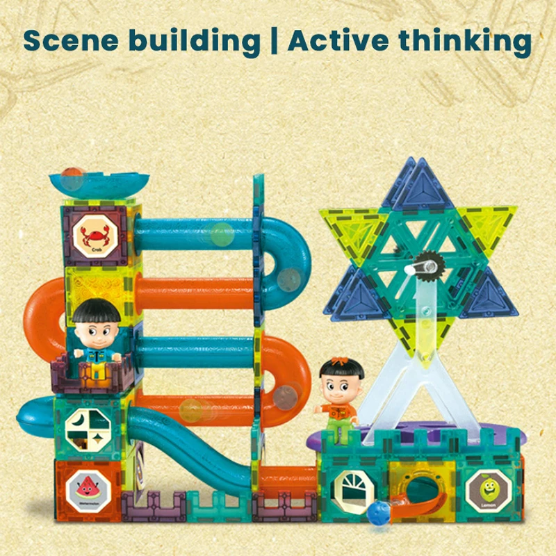 Bloques de construcci&oacute;n magn&eacute;ticos para ni&ntilde;os, juego de accesorios, juguetes educativos-5